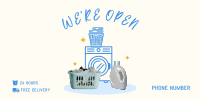 Laundry Shop Launch Twitter Post Image Preview