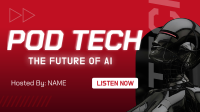Future of Technology Podcast Facebook Event Cover Design