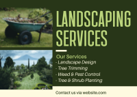 Landscaping Services Postcard Image Preview