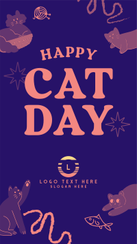 Cat Chaos Facebook Story Design