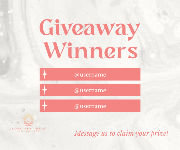 Textured Giveaway Announcement Facebook Post Design Image Preview