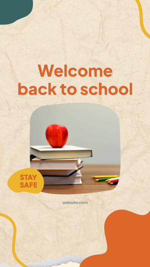 Back To School Books Facebook story Image Preview