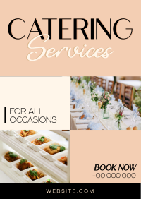 Elegant Catering Service Poster Design