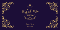 Fancy Eid Dinner Twitter Post Design