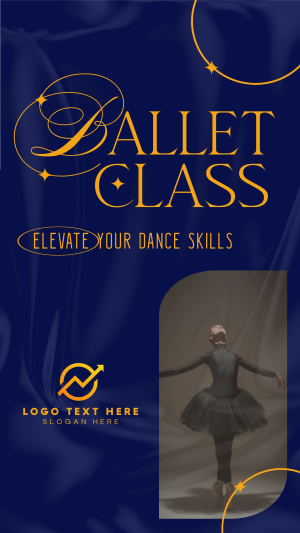 Elegant Ballet Class Instagram story Image Preview