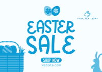 Easter Basket Sale Postcard Design