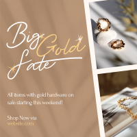 Big Gold Sale Instagram Post Design