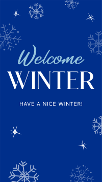 Welcome Winter Facebook story Image Preview
