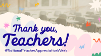 Teacher Week Greeting Facebook event cover Image Preview