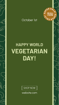 Vegetarian Day Facebook story Image Preview
