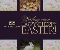 Rustic Easter Greeting Facebook Post Design