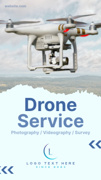 Drone Services Available Facebook Story Design