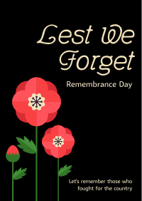 Poppy Remembrance Day Flyer Design