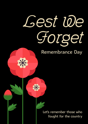 Poppy Remembrance Day Flyer Image Preview