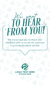 Generic Customer Feedback Facebook Story Design