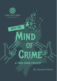 Criminal Minds Podcast Flyer Design