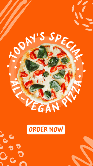 Vegan Pizza Instagram story Image Preview