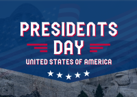 Presidents Day of USA Postcard Image Preview