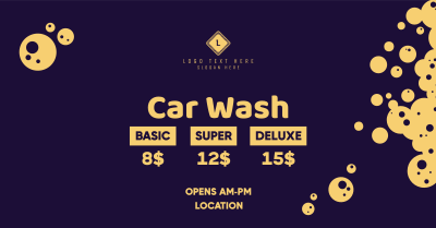 Car Wash Promotion Facebook ad Image Preview