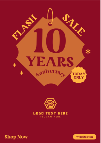 10 Years Anniversary Flyer Design