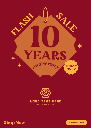 10 Years Anniversary Flyer Image Preview