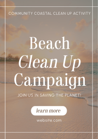 Beach Clean Up Drive Poster Image Preview