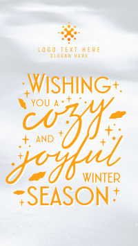 Snow Winter Greeting  Instagram story Image Preview
