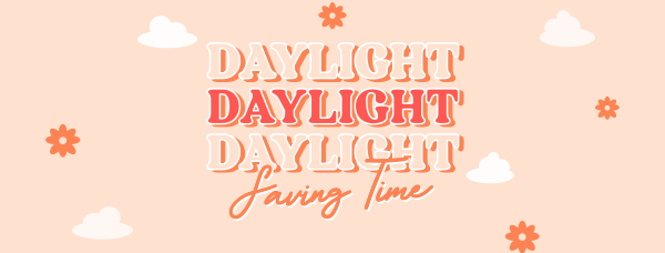 Quirky Daylight Saving Facebook Cover Design Image Preview