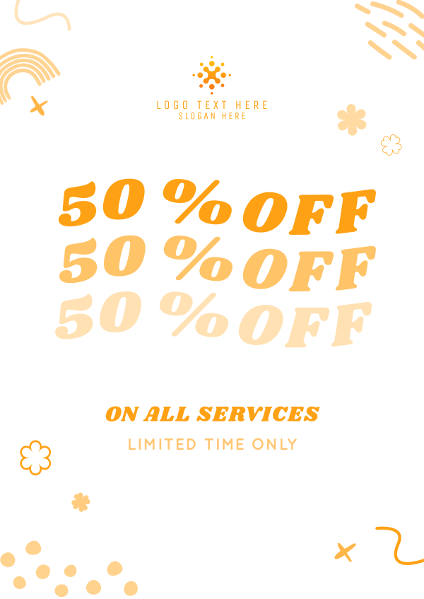 Discount on Salon Services Poster Design Image Preview