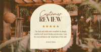Simple Cafe Testimonial Facebook ad Image Preview