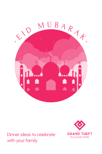 Happy Eid Mubarak Pinterest Pin Design