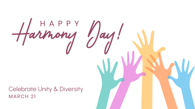 Harmony Day Hands Facebook event cover Image Preview