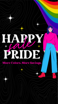 Modern Happy Pride Month Sale  YouTube Short Design