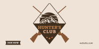 Hunters Club Twitter Post Design