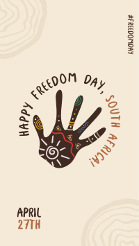 Freedom Day Hand Facebook Story Design