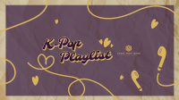 K-Pop Playlist YouTube Banner Image Preview