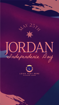 Jordan Independence Flag  Instagram Story Design