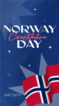 Flag Norway Day YouTube Short Design