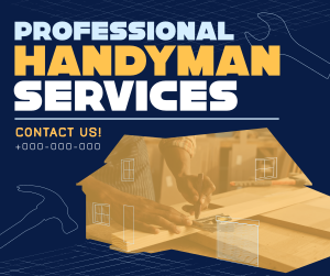 Modern Handyman Service Facebook post Image Preview