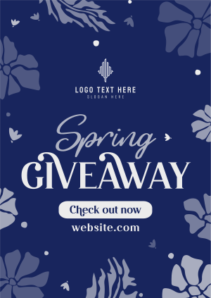 Spring Giveaway Flowers Poster Image Preview