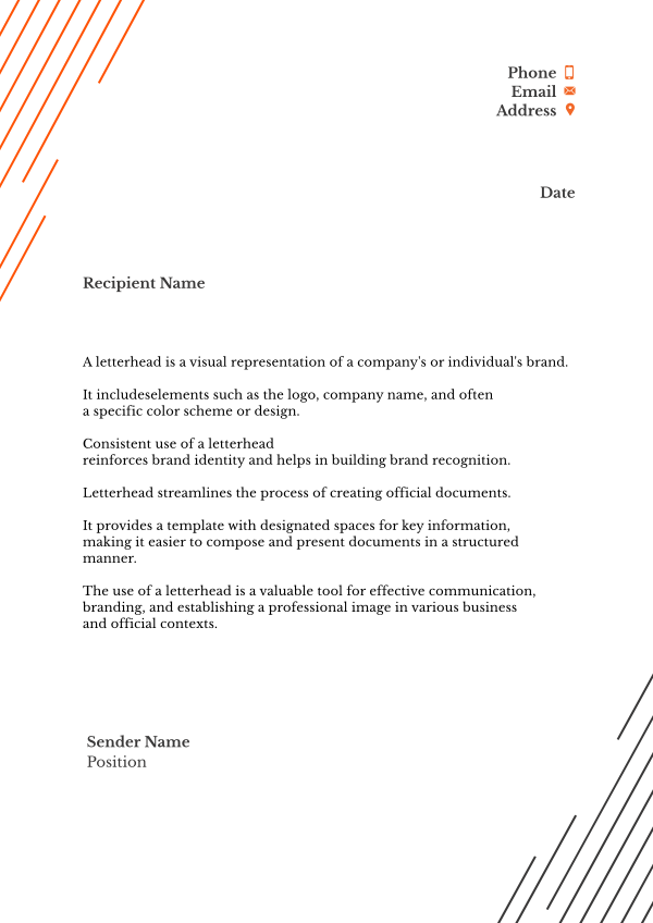Corporate Strings Letterhead Design Image Preview