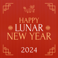 Lunar Year Red Envelope Instagram Post Design