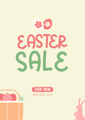 Easter Basket Sale Flyer Image Preview