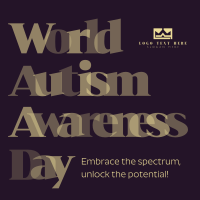 Autism Awareness Linkedin Post Image Preview