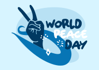 Peace Day Doodles Postcard Image Preview