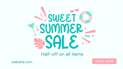 Sweet Summer Sale Facebook event cover Image Preview