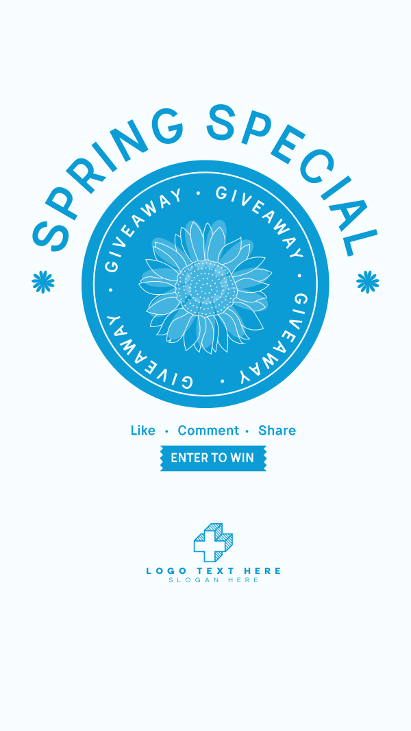 Spring Giveaway Facebook Story Design