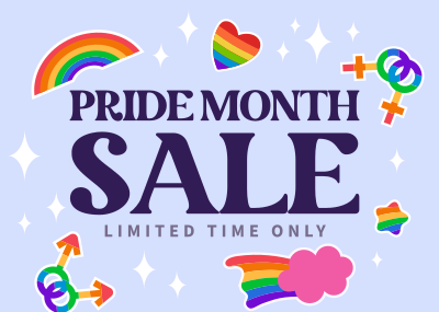 Pride Day Flash Sale Postcard Image Preview