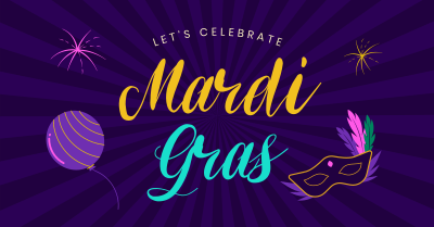 Mardi Gras Facebook ad Image Preview