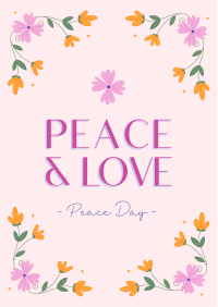 Floral Peace Day Flyer Image Preview